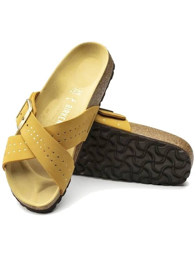 Sienna Nubuck Slippers Yellow - BIRKENSTOCK - BALAAN.