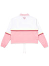 Rabbit color block collar sweatshirt PINK WOMAN - MALBON GOLF - BALAAN 2