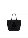 Small Yenky Logo Tote Bag Black - ISABEL MARANT - BALAAN 2