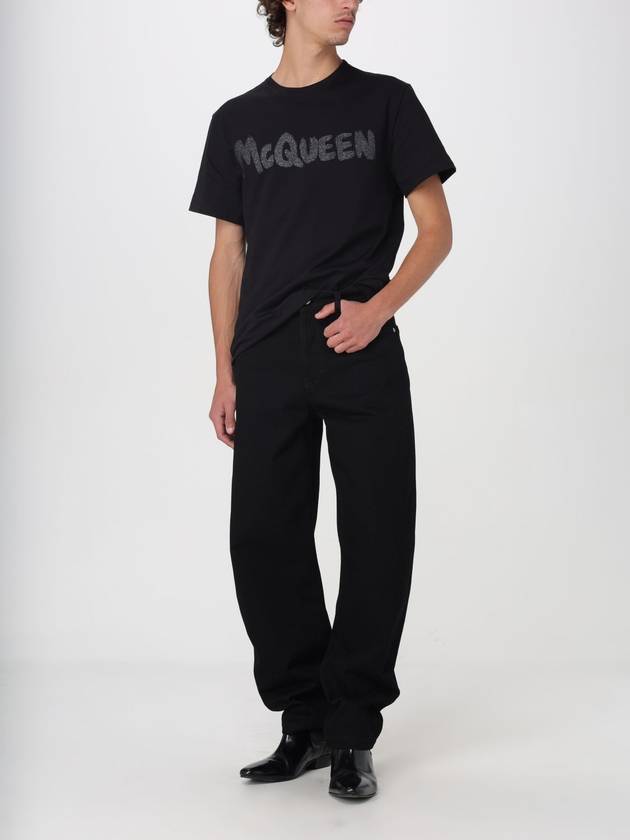 T-shirt con logo alexander mcqueen - ALEXANDER MCQUEEN - BALAAN 2