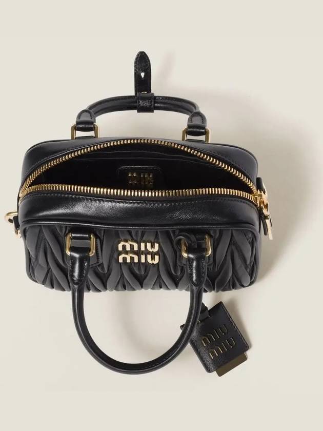 Matelasse Nappa Leather Tote Bag Black - MIU MIU - BALAAN 5