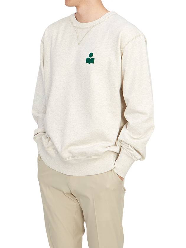 Mike Logo Cotton Sweatshirt Ecru - ISABEL MARANT - BALAAN 5