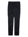 Men's Wappen Logo Cargo Straight Pants Black - STONE ISLAND - BALAAN 3