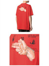 Pascal Painting Over Short Sleeve T-Shirt Red - OFF WHITE - BALAAN 6