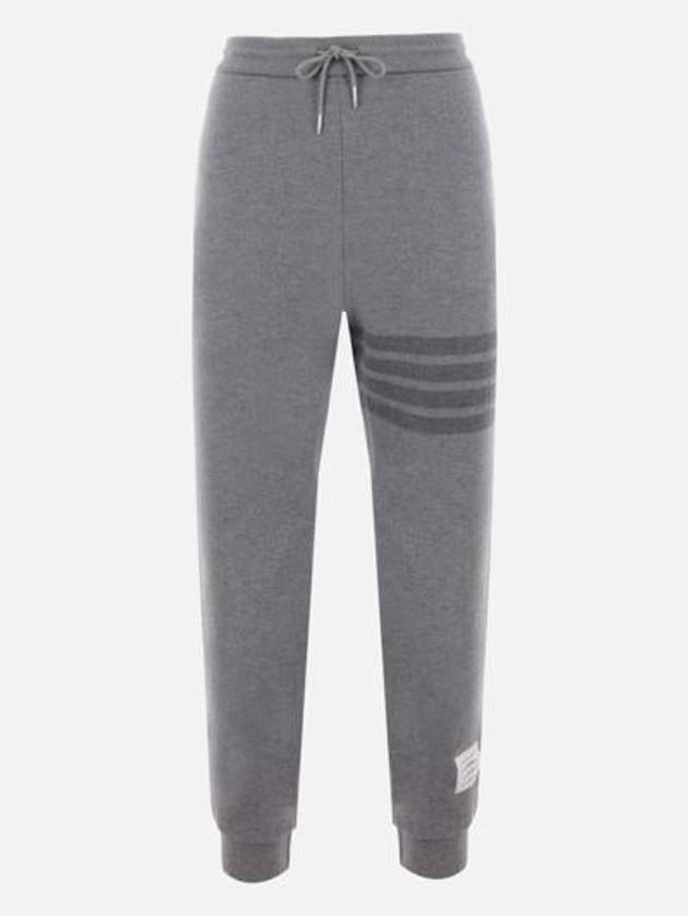 4 Bar Loopback Wool Track Pants Light Grey - THOM BROWNE - BALAAN 2