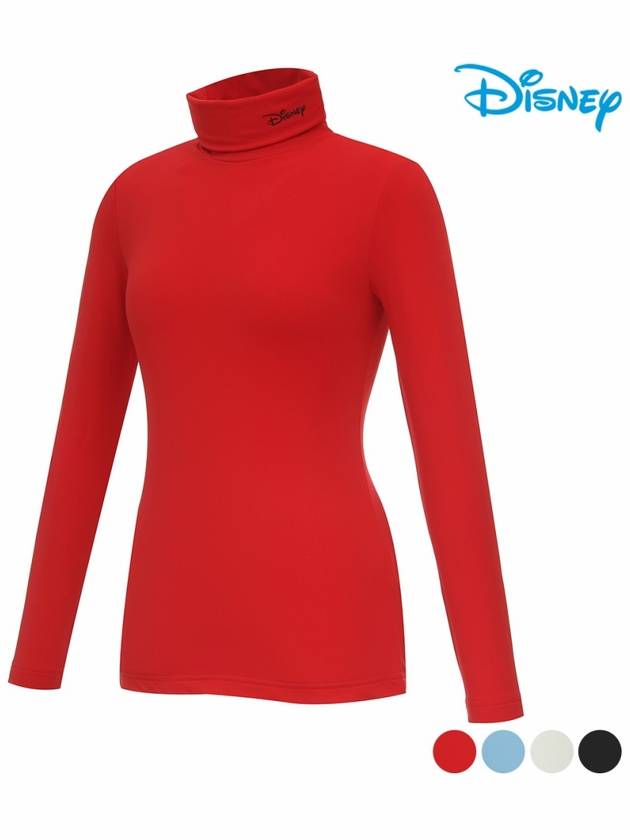 Women s Turtleneck Brushed Long Sleeve T Shirt DL3LTS081 - DISNEY GOLF - BALAAN 4