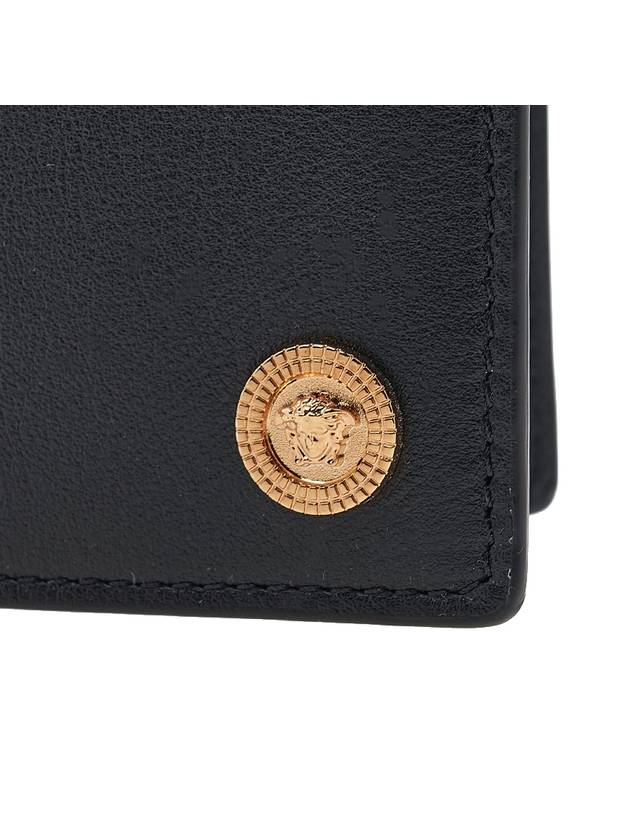 Gold Medusa Biggie Half Wallet Black - VERSACE - BALAAN 7