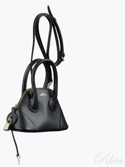 Women's Emma Mini Leather Tote Bag Black - A.P.C. - BALAAN 2