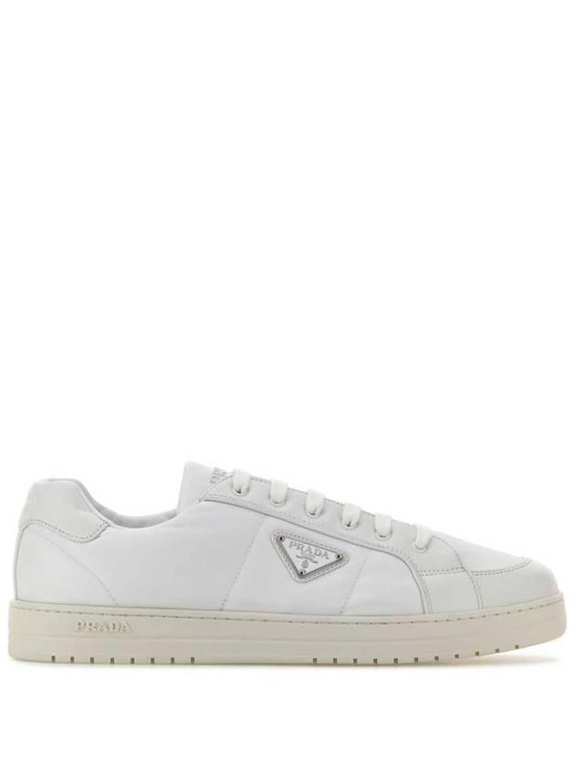 Downtown Nappa Leather Re-Nylon Low Top Sneakers White - PRADA - BALAAN 2