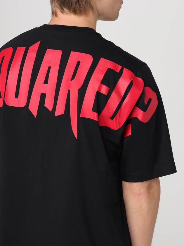 T-shirt Dsquared2 in cotone con logo stampato - DSQUARED2 - BALAAN 3