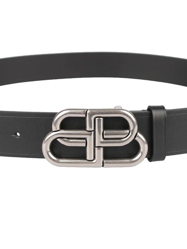 Men's BB Buckle Large Belt Black - BALENCIAGA - BALAAN 8