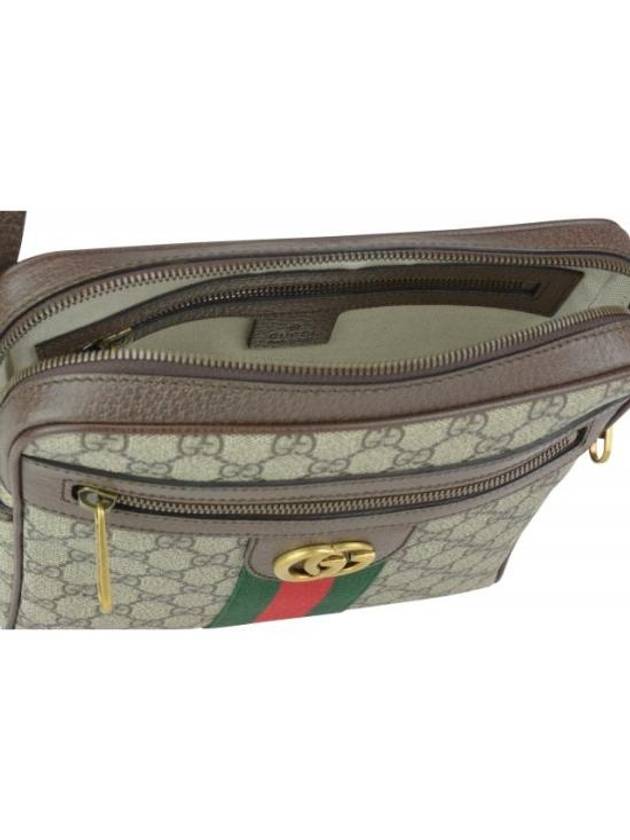 Men's Ophidia GG Small Messenger Bag Beige Ebony - GUCCI - BALAAN 6