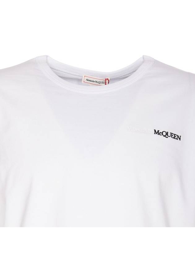 Short Sleeve T-Shirt 776281QXAAB 0965 White - ALEXANDER MCQUEEN - BALAAN 4