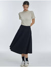 Flare Span Long Skirt Black - MANAVIS7 - BALAAN 4