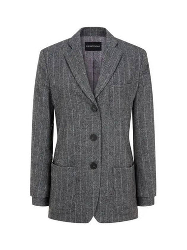 Women s Double Cuffs Single Jacket Dark Gray 270738 - EMPORIO ARMANI - BALAAN 1