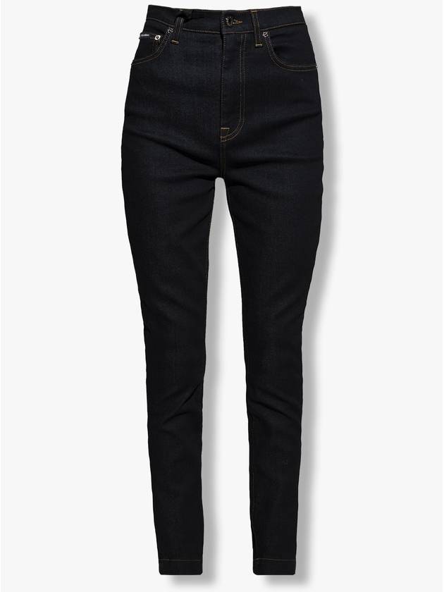 Women's Grace Stretch Denim Skinny Jeans Deep Blue - DOLCE&GABBANA - BALAAN 2