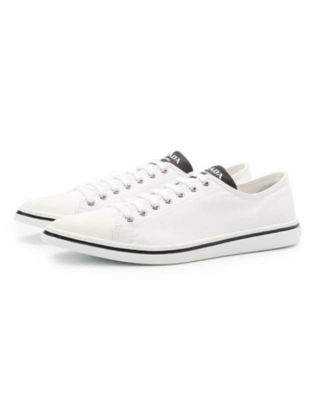 Logo Low Top Sneakers White - PRADA - BALAAN 1