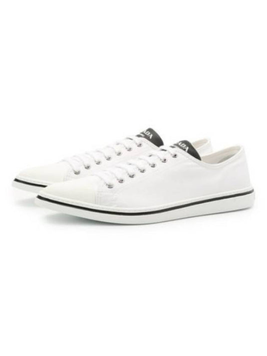 Logo Low Top Sneakers White - PRADA - BALAAN 2