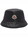 Quilted Nylon Bucket Hat Black - MONCLER - BALAAN 3