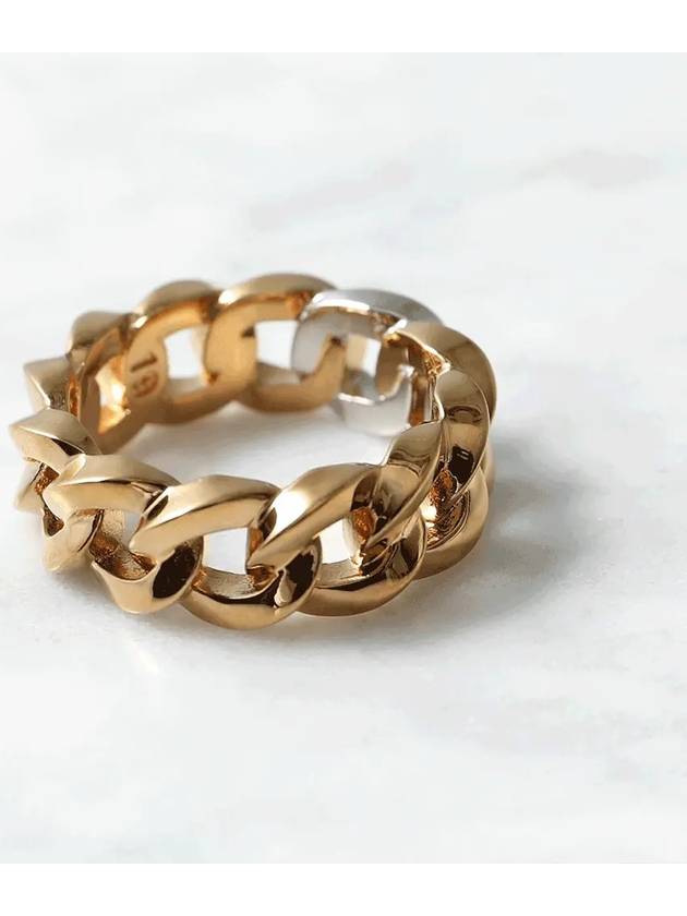 Medusa Chain Ring Gold - VERSACE - BALAAN 4