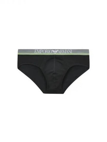 UNDERWEAR Men s Two Line Logo Band Briefs Black 270023 - EMPORIO ARMANI - BALAAN 1