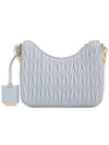 Matelasse Nappa Leather Shoulder Bag Cornflower Blue - MIU MIU - BALAAN 4