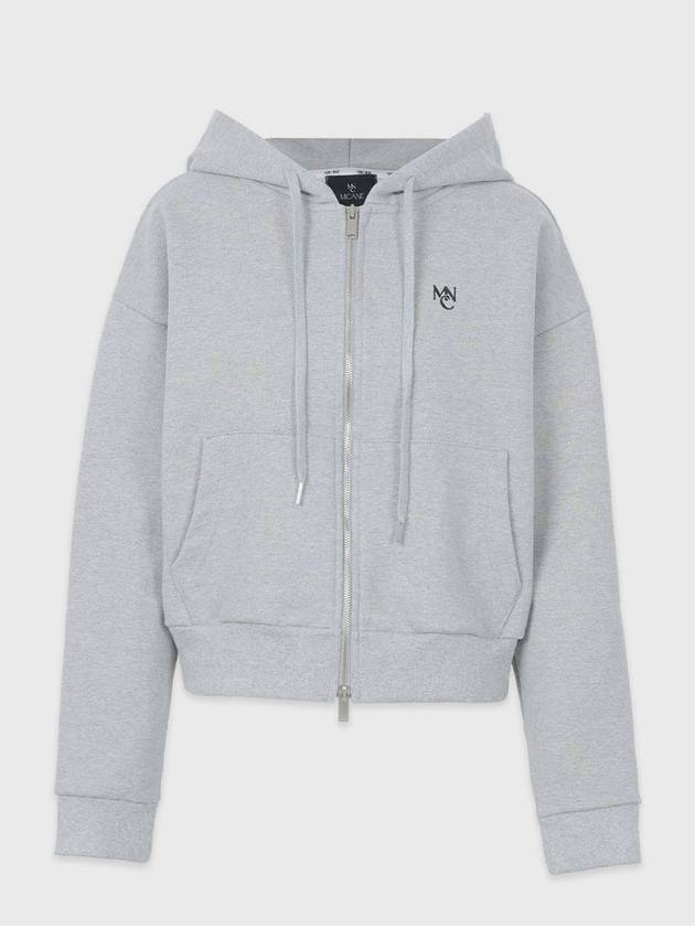 Cheer Two Way Zip Up Hoodie Melange Grey - MICANE - BALAAN 9