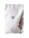 Tiger Logo Slim Fit Long Sleeve Shirt White - KENZO - BALAAN 8