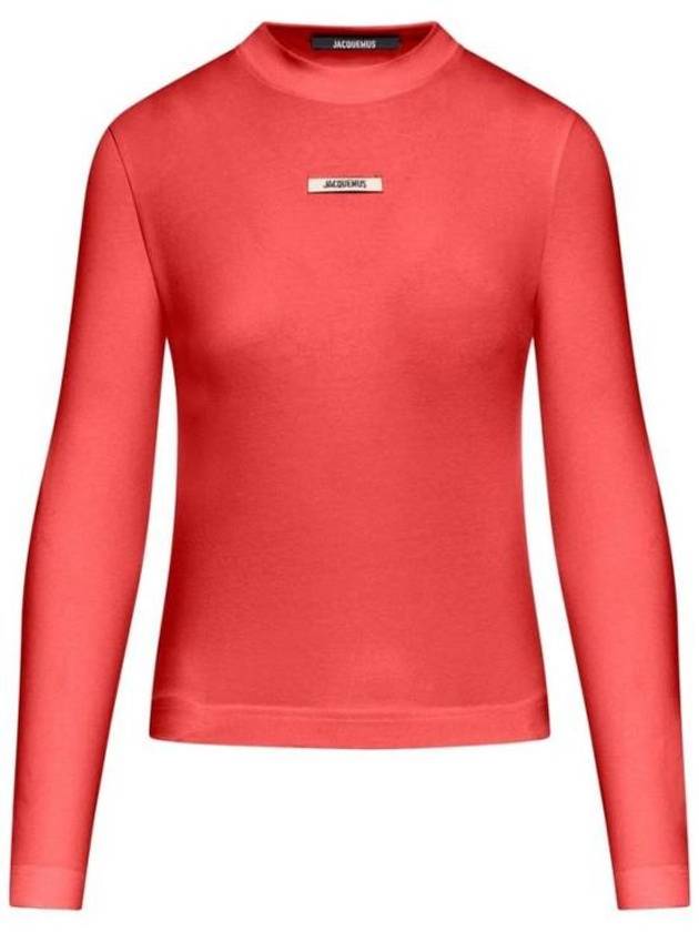 Le Gros Grain Manches Long Sleeve T-Shirt Dark Red - JACQUEMUS - BALAAN 2