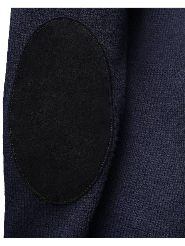 Elbow Patch Cardigan Navy - MAISON MARGIELA - BALAAN 4