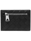 Intrecciato Card Wallet Black - BOTTEGA VENETA - BALAAN 4