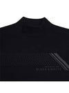 Men s basic high neck brushed t shirt 9204GXSP BLACK - BLACK&WHITE - BALAAN 3