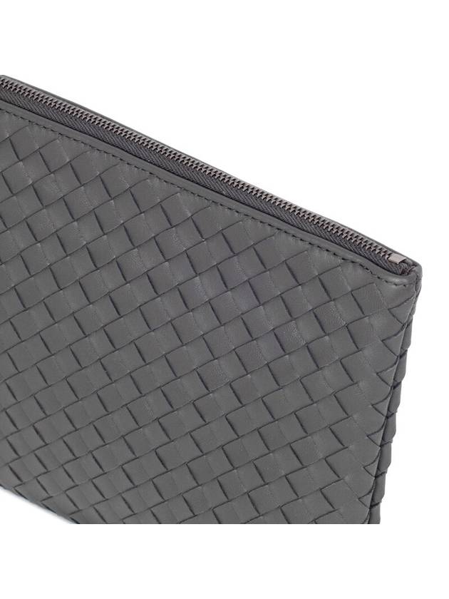 Intrecciato Clutch Bag Gray - BOTTEGA VENETA - BALAAN 6