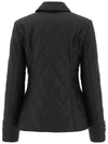 Fernleigh Diamond Quilted Jacket Black - BURBERRY - BALAAN.