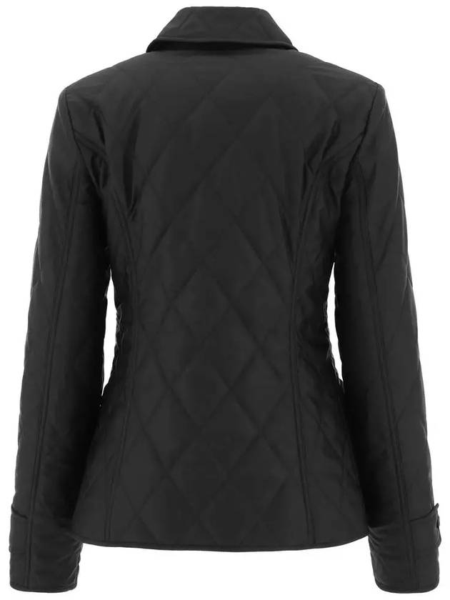 Fernleigh Diamond Quilted Jacket Black - BURBERRY - BALAAN 4