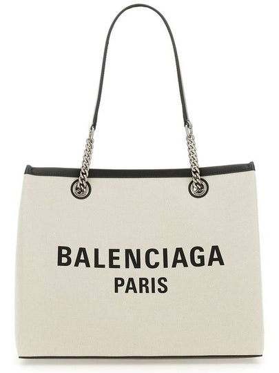 Duty Free Canvas Tote Bag White - BALENCIAGA - BALAAN 2