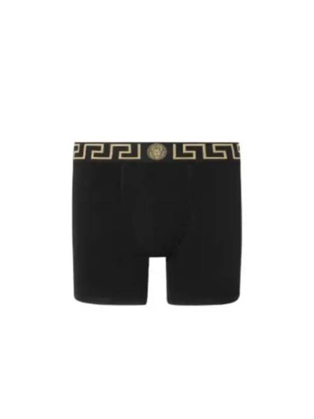 Greca Border Long Trunk Brief Black - VERSACE - BALAAN 2