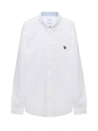 Zebra Patch Long Sleeve Shirt Light White - PAUL SMITH - BALAAN 2