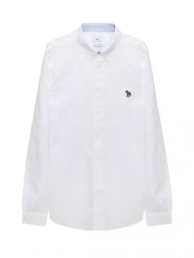 Zebra Patch Button Down Shirt Men s Long Sleeve - PAUL SMITH - BALAAN 1