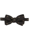 Men's Skull  Silk Bow Tie Black - ALEXANDER MCQUEEN - BALAAN 1