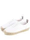 Canvas Espadrilles Heritage Low Top Sneakers White - THOM BROWNE - BALAAN 2