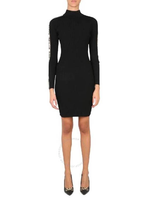 Michael Kors Logo Tape Long Sleeve Dress, Size X-Small - MICHAEL KORS - BALAAN 1