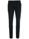 Carrot Fit Cotton Chino Straight Pants Black - AMI - BALAAN 1