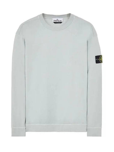 Men's Wappen Patch Crew Neck Sweatshirt Light Grey - STONE ISLAND - BALAAN 1