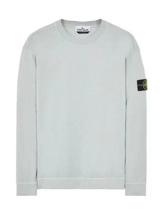 Men's Waffen Patch Crew Neck Sweatshirt Gray - STONE ISLAND - BALAAN.