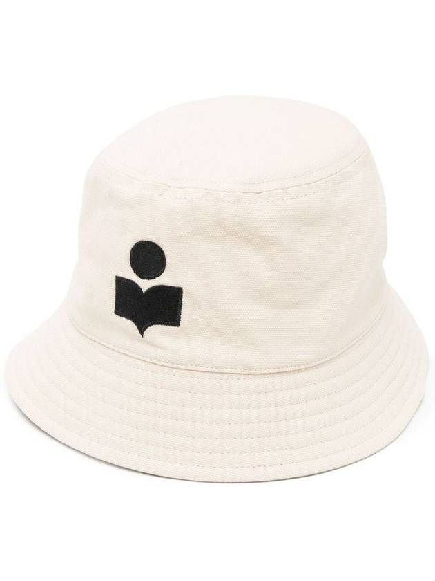 Haley Embroidered Logo Bucket Hat Ivory - ISABEL MARANT - BALAAN 2