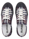 Vintage Check Canvas Low-Top Sneakers Deep Maroon - BURBERRY - BALAAN 7