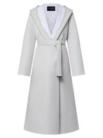 Reversible Signature Hooded Wrap Coat 1AGBFA - LOUIS VUITTON - BALAAN 1