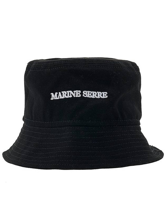Logo embroidered bucket hat UHG030 BK99 - MARINE SERRE - BALAAN 2