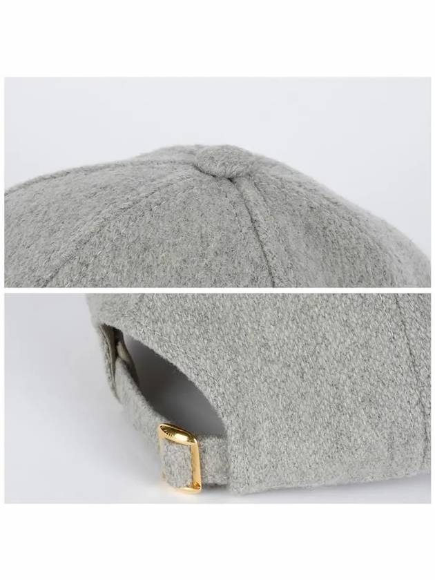 2AUG6324D 01VY Triope Logo Wool Ball Cap - CELINE - BALAAN 5